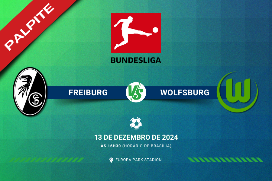 Palptie para Freiburg contra Wolfsburg pelo Campeonato Alemão