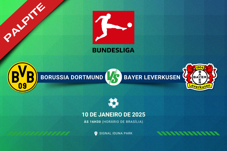 Palpite para Borussia Dortmund xcontra Bayer Leverkusen pelo Bundesliga