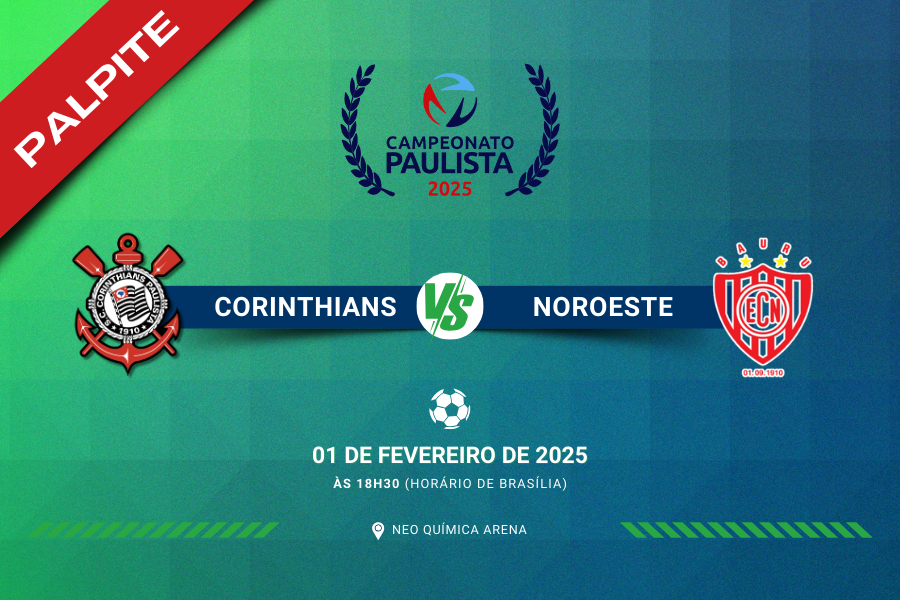 Palpite para Corinthians contra Noroeste pelo Campeonato Paulista 2025