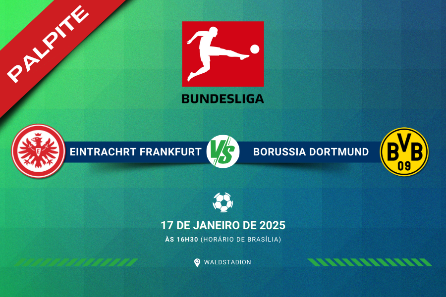Palptie para Eintracht Frankfurt contra o Borussia Dortmund pela Bundesliga