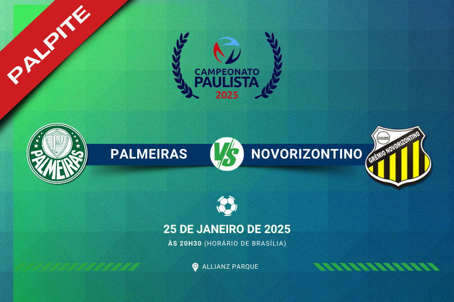 Palpite para Palmeiras contra Novorizontino pelo Campeonato Carioca