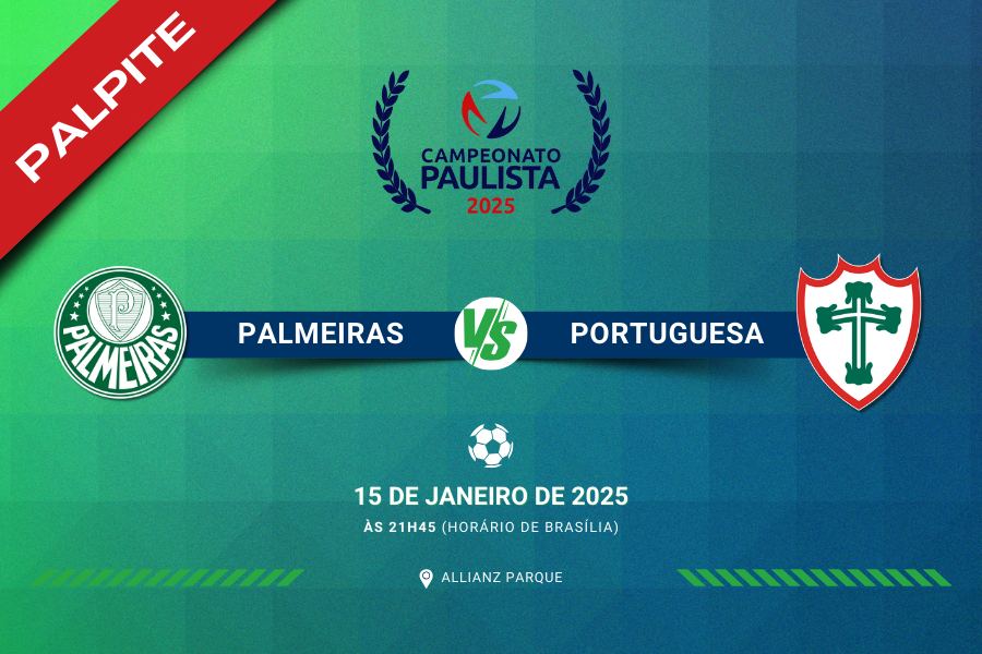 Palpite para Palmeiras contra Portuguesa pelo Campeonato Paulista 2025