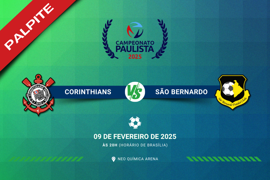 Palpite para Corinthians contra São Bernardo pelo Paulistão 2025