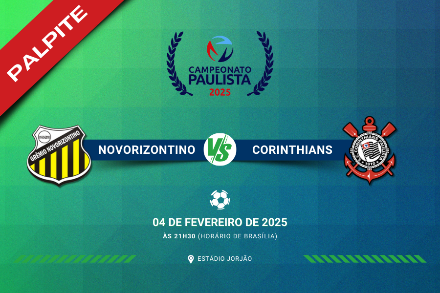Palpite para Novorizontino contra Corinthians pelo Paulistão 2025