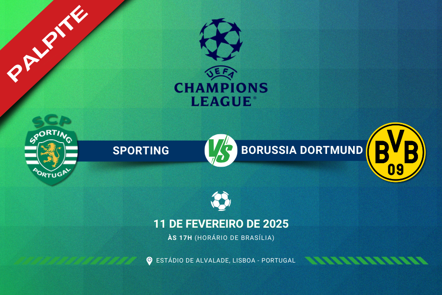 Confira nosso palpite Sporting contra Borussia Dortmund aqui no Manual da Bet