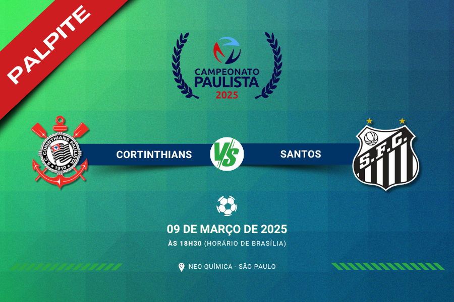 Palpite para Corinthians contra Santos pelo Campeonato Paulista