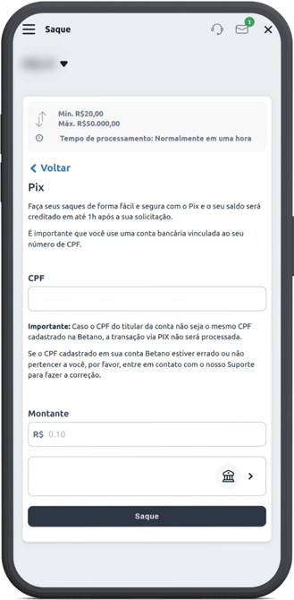 como sacar betano