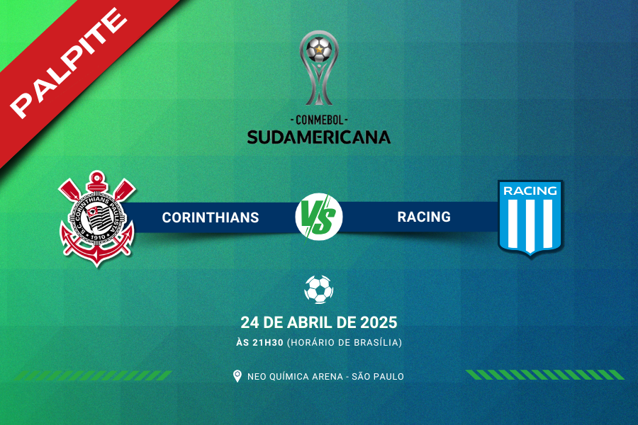 Palpite para Corinthians contra Racing pela Copa Sul-Americana