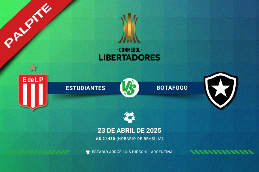 Palpite para Estudiantes contra Botafogo pela Libertadores
