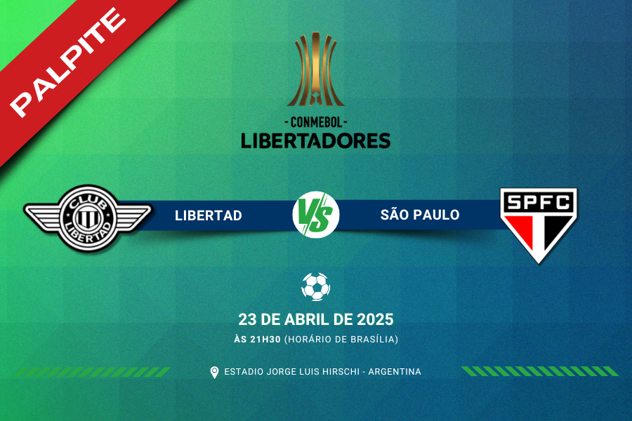 Palpite para Libertad contra São Paulo pela Libertadores