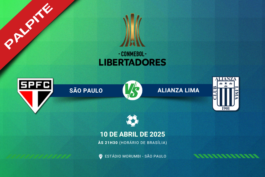 Palpite para São Paulo contra Alianza Lima pela Copa Libertadores da América