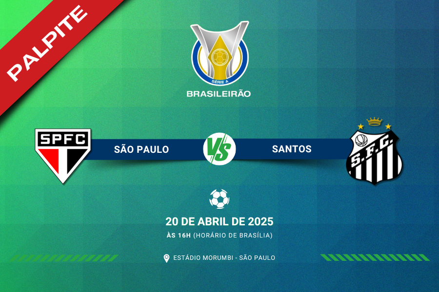 Palpite para São Paulo contra Santos pelo Brasileirão Série A 2025