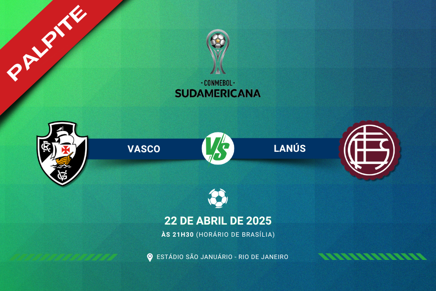 Palpite para Vasco contra o Lanús pela Copa Sul-Amricana