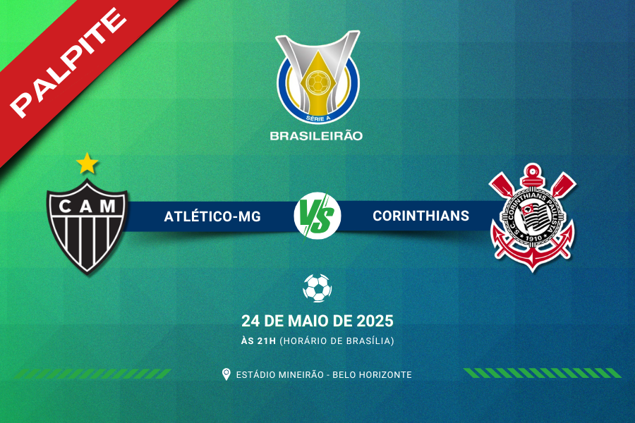 Palpite para Atlético Mineiro contra Corinthians pelo Brasileirão Série A