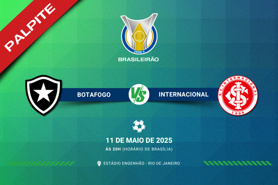 Palpite para Botafogo contra Internacional pelo Brasileirão Série A