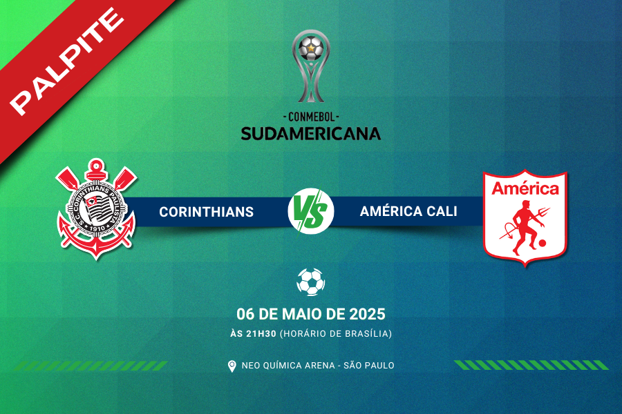 Palpite para Corinthians contra América de Cali pela Copa Sul-Americana 2025
