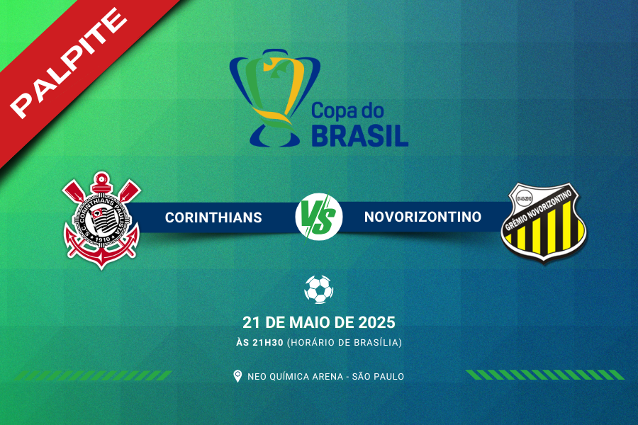 Palpite para Corinthians contra Novorizontino pela Copa do Brasil 2025