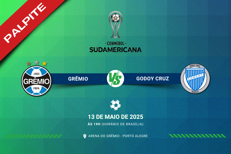 Palpite para Grêmio contra Godoy Cruz pela Copa Sul-Americana