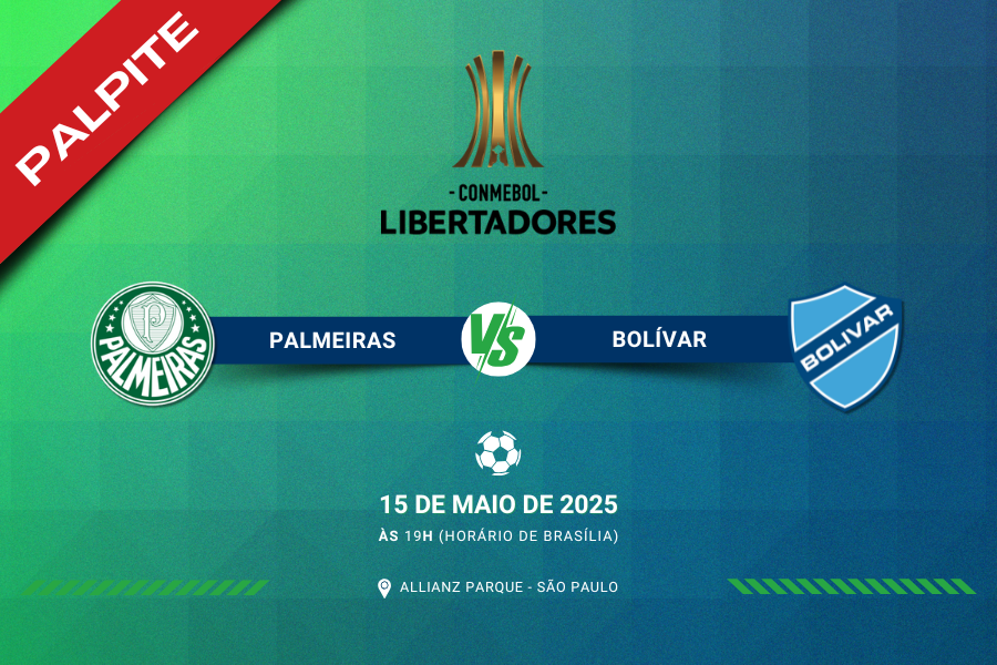 Palpite para Palmeiras contra Bolívar pela Copa Libertadores da América