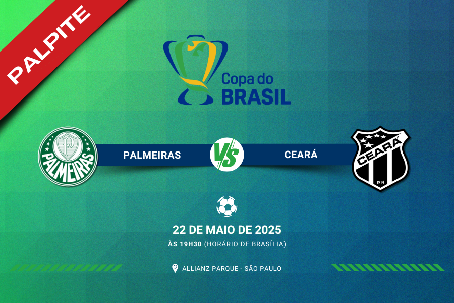 Palpite para Palmeiras contra Ceará pela Copa do Brasil 2025