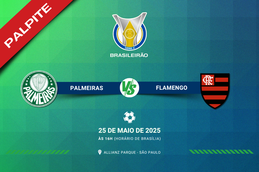 Palpite para Palmeiras contra Flamengo pelo Brasileirão Série A