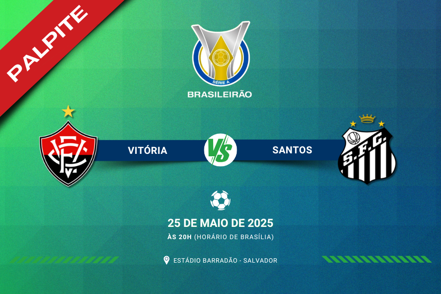 Palpite para Vitória contra Santos pelo Brasileirão Série A 2025