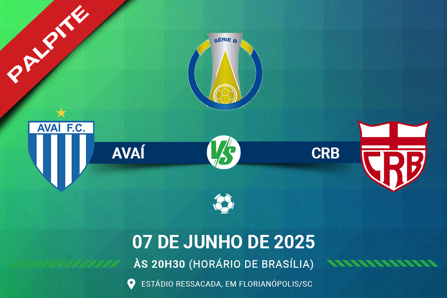 Palpite para Avaí contra CRB pelo Brasileirão Série B