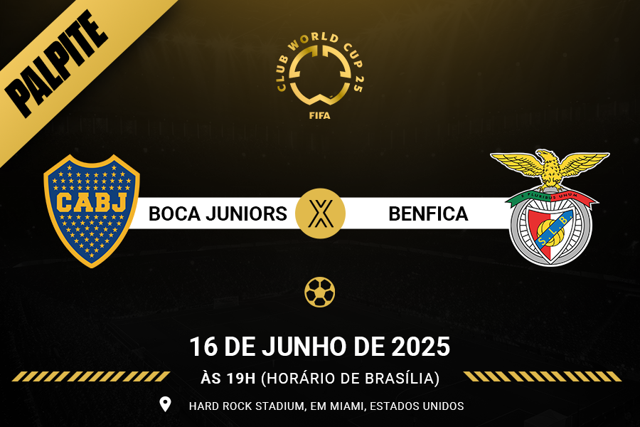 Palpite para Boca Juniors contra Benfica pelo Mundial de Clubes 2025
