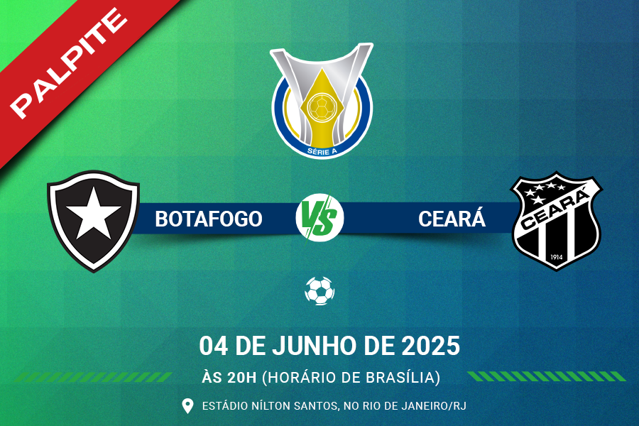 Palpite para Botafogo contra Ceará pelo Brasileirão Série A 2025