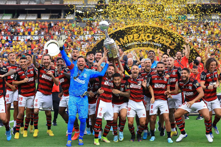 Flamengo vence Libertadores 2022 e garante vaga no Mundial de Clubes 2025. Imagem: Reprodução