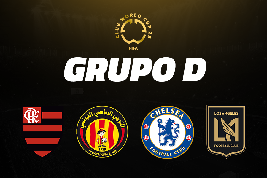 O Flamengo caiu no Grupo D do Mundial de Clubes FIFA junt ocom Esperance de Tunis, Chelsea e Los Angeles