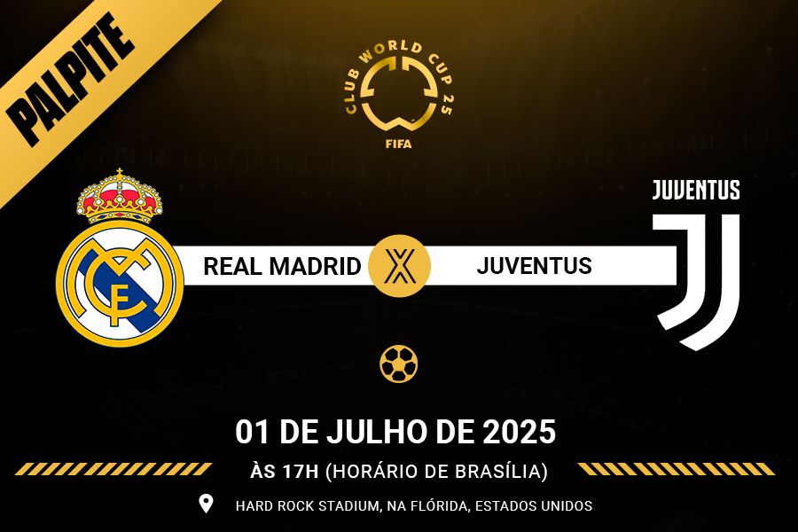 Palpite de apostas para Real Madrid contra Juventus pelo Mundial de Clubes