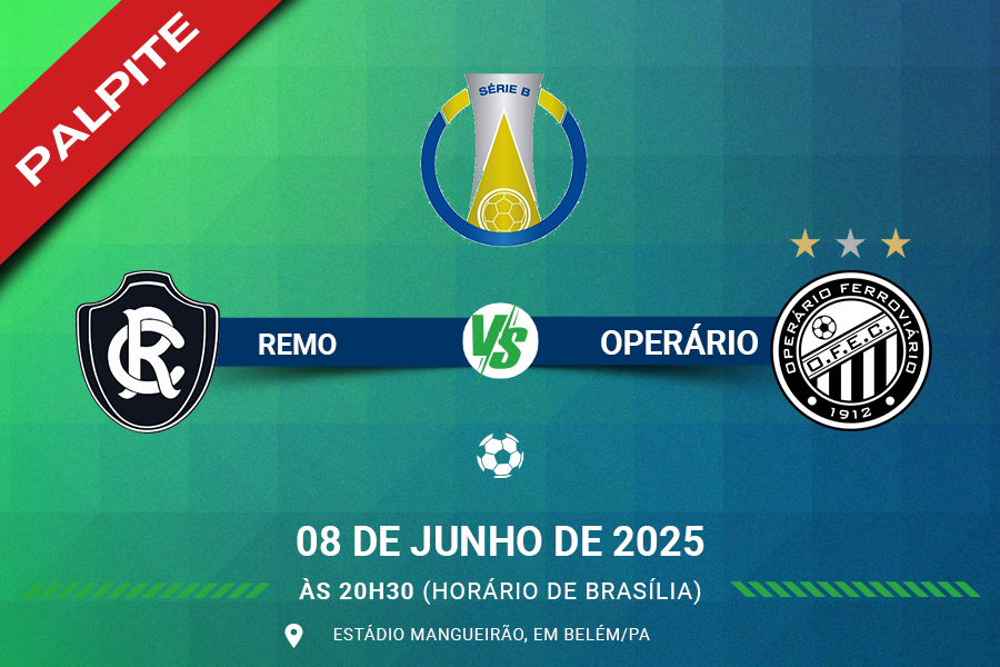 Palpite para Remo contra Operário pelo Brasileirão Série B