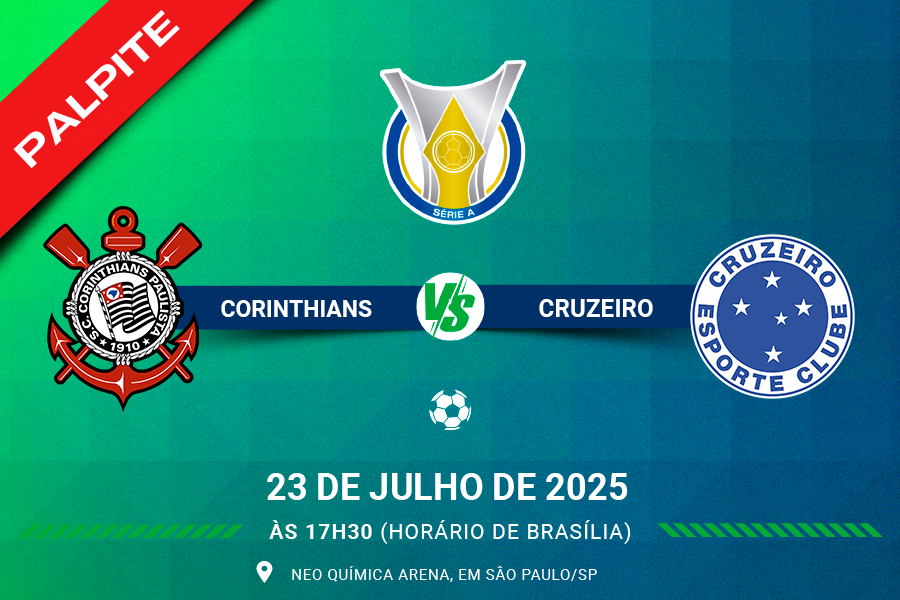 Palpite para Corinthians contra Cruzeiro pelo Brasileirão Série A 2025