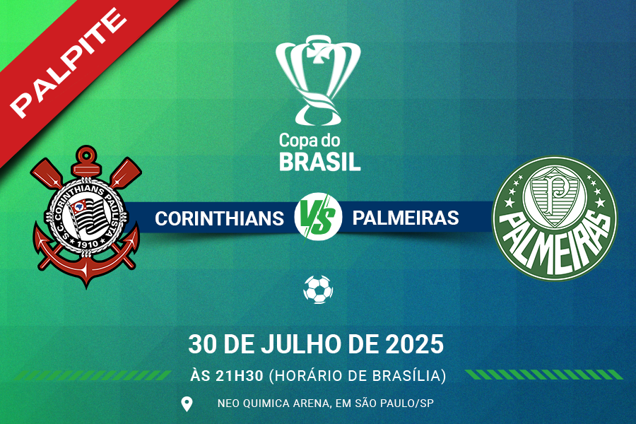 Palpite para Corinthians contra Palmeiras pelo Brasileirão Série A