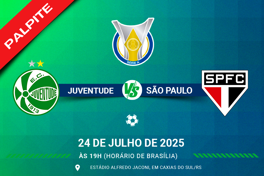 Palpite para Juventude contra São Paulo pelo Brasileirão Série A