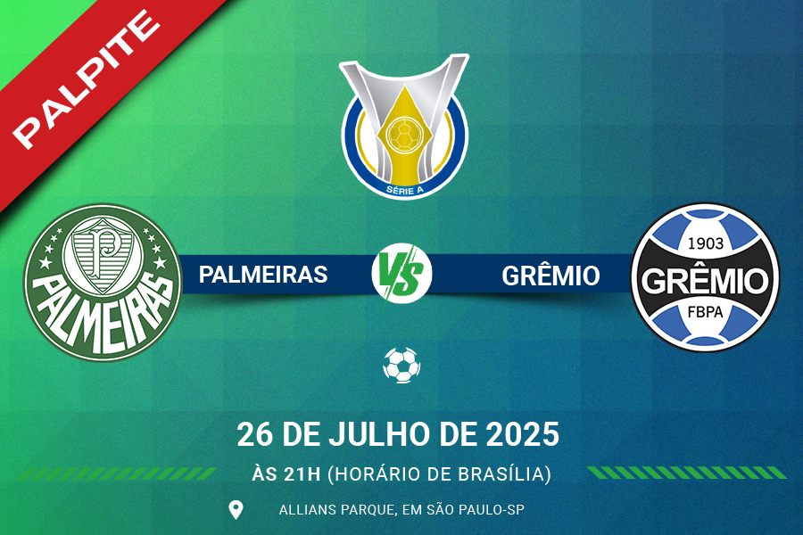 Palpite para Palmeiras contra Grêmio pelo Brasileirão Série A