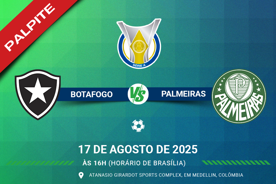 Palpite Botafogo contra Palmeiras pelo Brasileirão Série A
