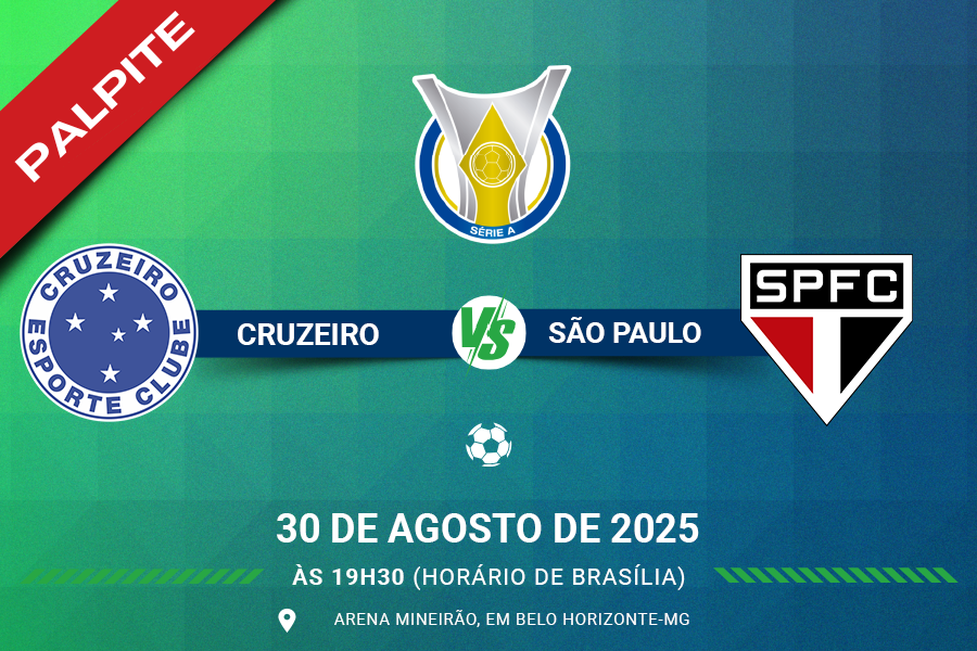 Palpite para Cruzeiro contra São Paulo pelo Brasileirão Série A 2025