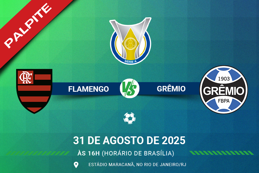 Palpite para Flamengo contra Grêmio pelo Brasileirão Série A