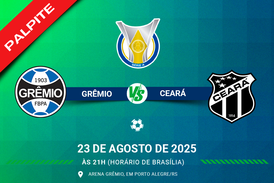 Palpite para Grêmio contra Ceará pelo Brasileirão Série A