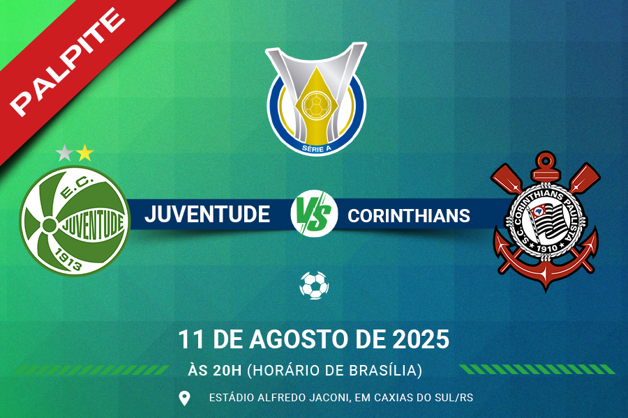Palpite para Juventus contra Corinthians pelo Brasileirão Série A 2025