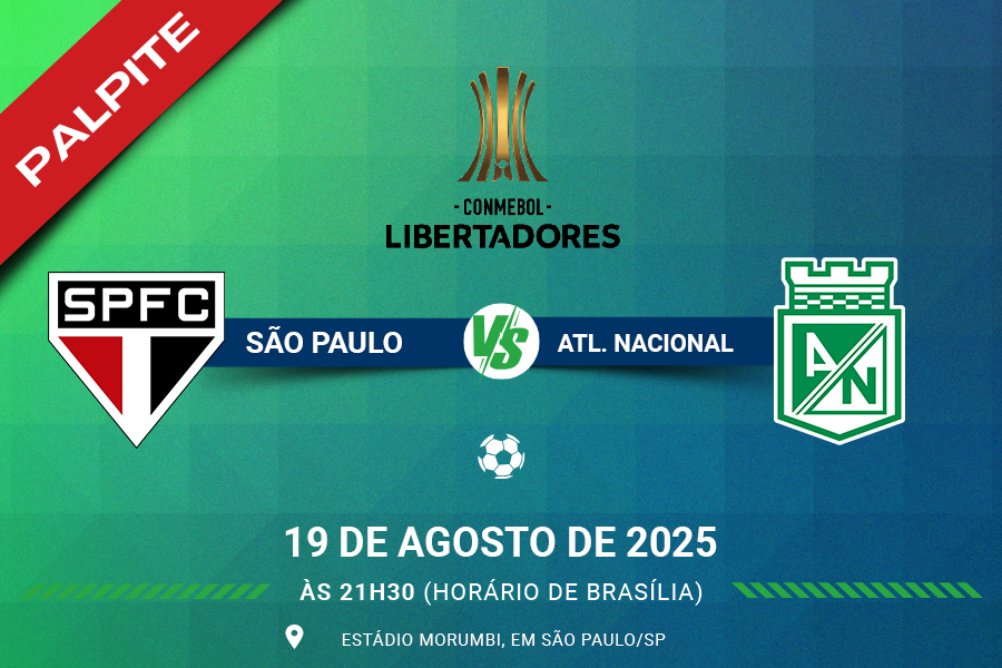Palpite para São Paulo contra Atlético Nacional pela Libertadores