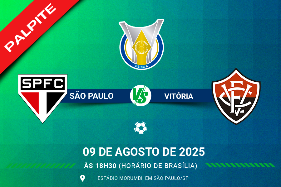 Palpite para São Paulo contra Vitória pelo Brasileirão Série A 2025