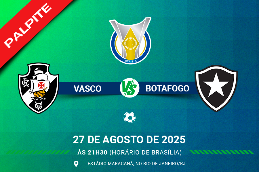 Palpite para Vasco contra Botafogo pelo Brasileirão Série A