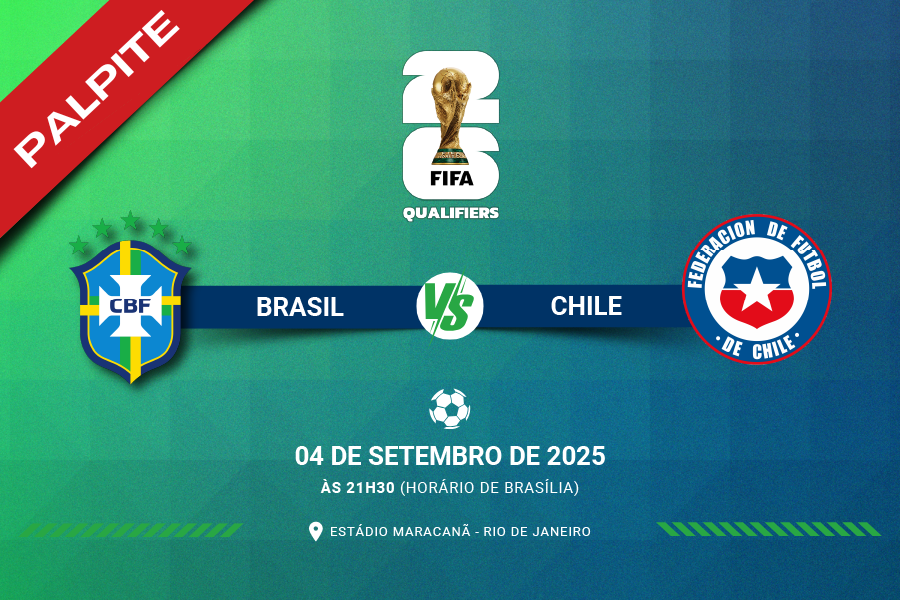 Palpite para Brasil contra Chile pelas Eliminatórias da Copa do Mundo 2026