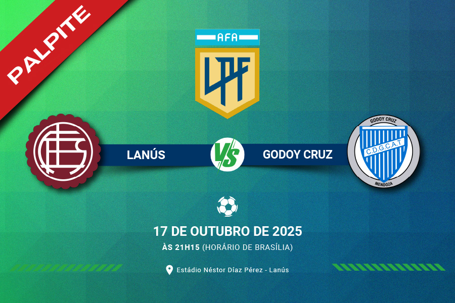 Confira onde assistir ao jogo entre Lanús x Godoy Cruz pelo Campeonato Argentino de 2025. Saiba também o palpite certo para essa partida.