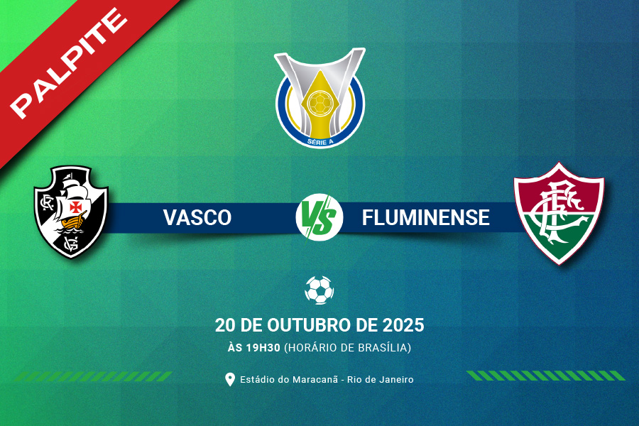 Saiba as principais informações e estatísticas para apostar no clássico entre Vasco x Fluminense pelo Brasileirão 2025.