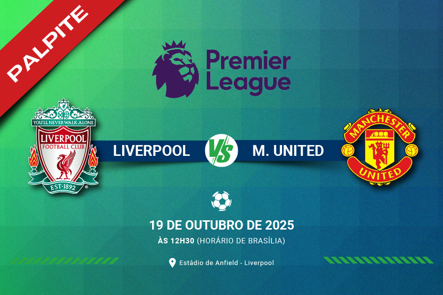 Saiba todas as informações necessárias para apostar no jogo Liverpool x Manchester United neste domingo (19) pela Premier League 2025-26.