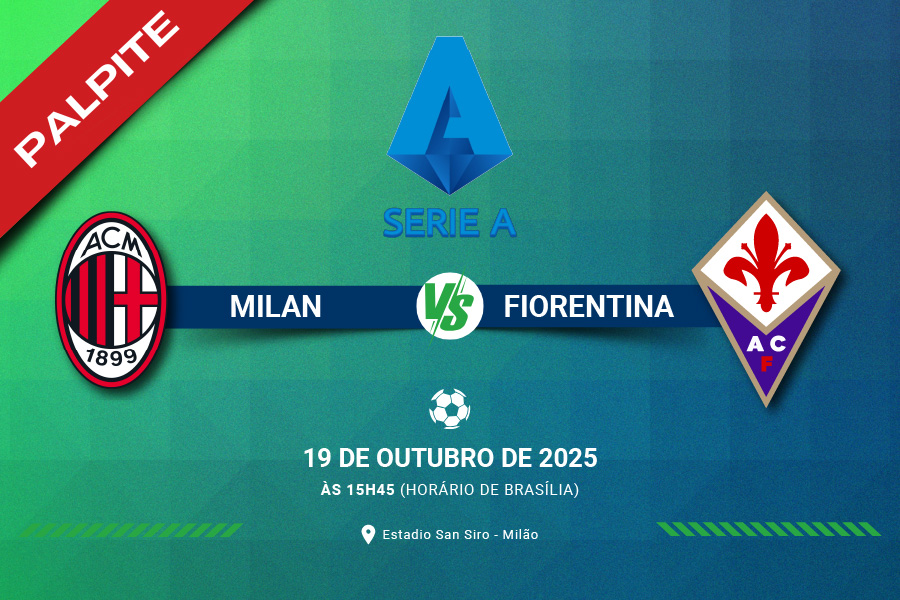 Saiba todas as informações necessárias para apostar no jogo entre Milan x Fiorentina pela Serie A Italiana 2025-26.